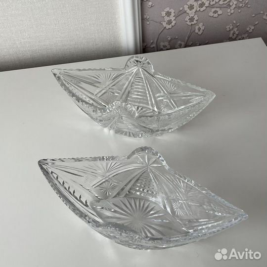 Салатницы хрустальные