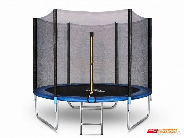 Батут 8 футов с внешней сеткой и лестницей