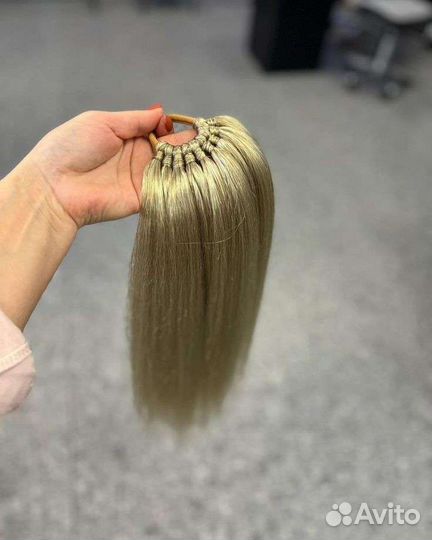 Хвост на резинке, накладной хвост, шиньон хвост