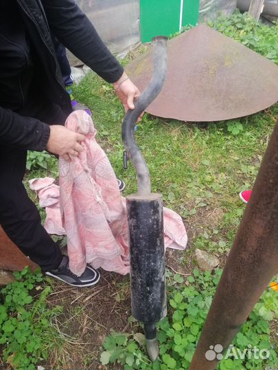 Задняя выхлопная труба на priora