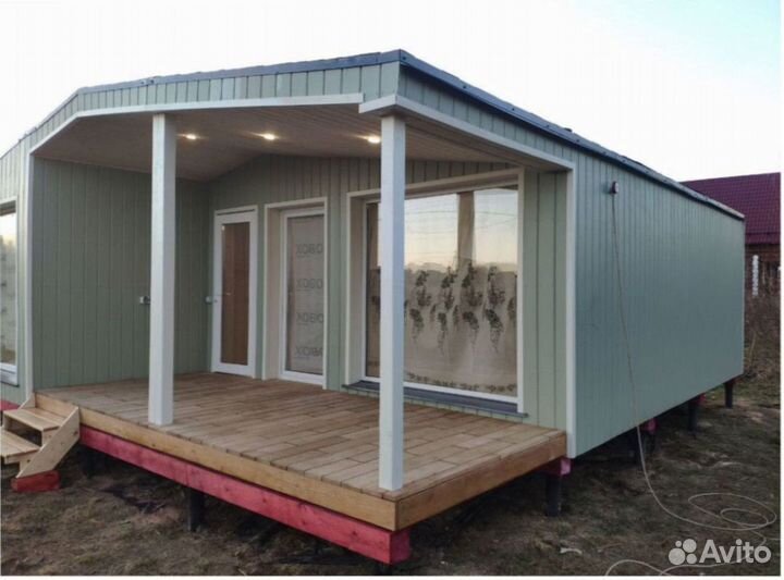 Каркасный всесезонный дом с доставкой 110 м кв, арт. вр-1439