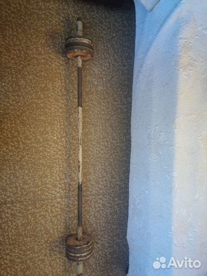 Штанга гриф блины бу