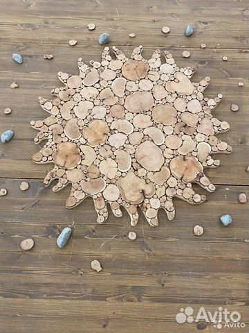 Геометрические панно из можжевельника для бани