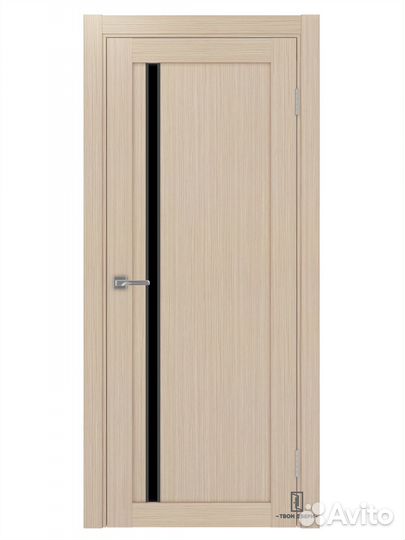 Дверь межкомнатная апс 527 лакобель (черные молдин