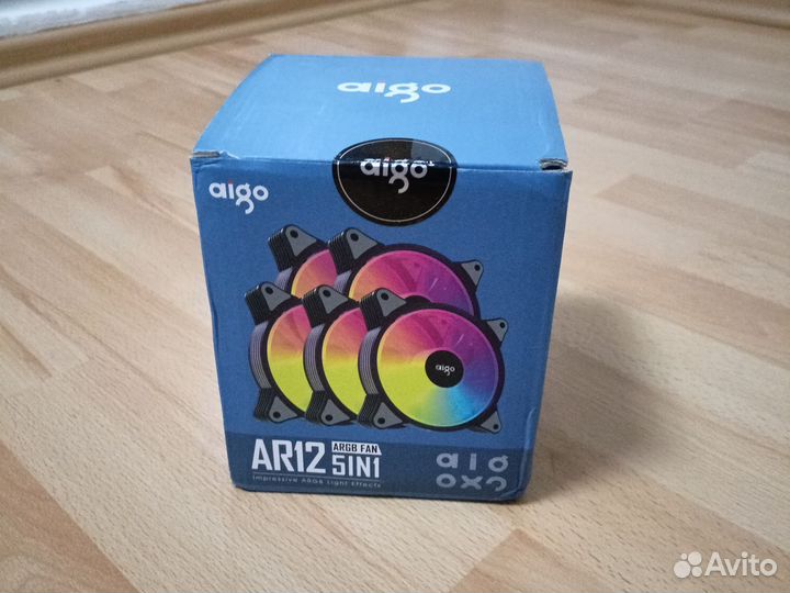 Вентиляторы 5шт argb