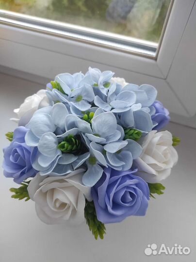 Букет из мыльных цветов