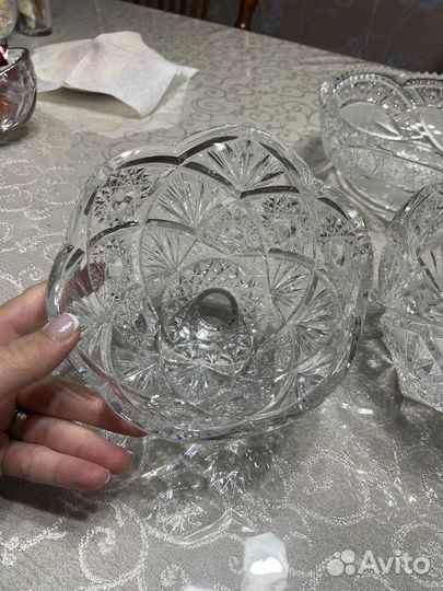Хрустальная конфетница