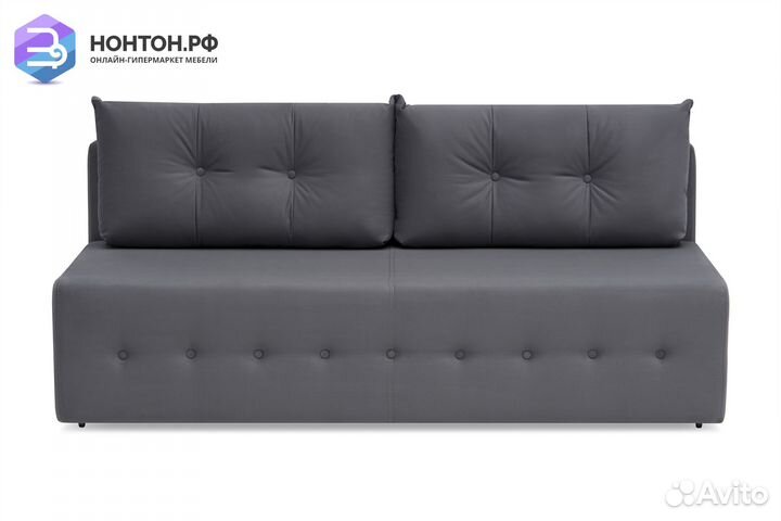 Диван еврокнижка Сити темно-серый