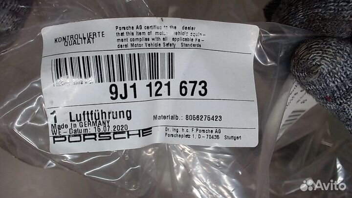 Кожух вентилятора радиатора Porsche Taycan 2019 –