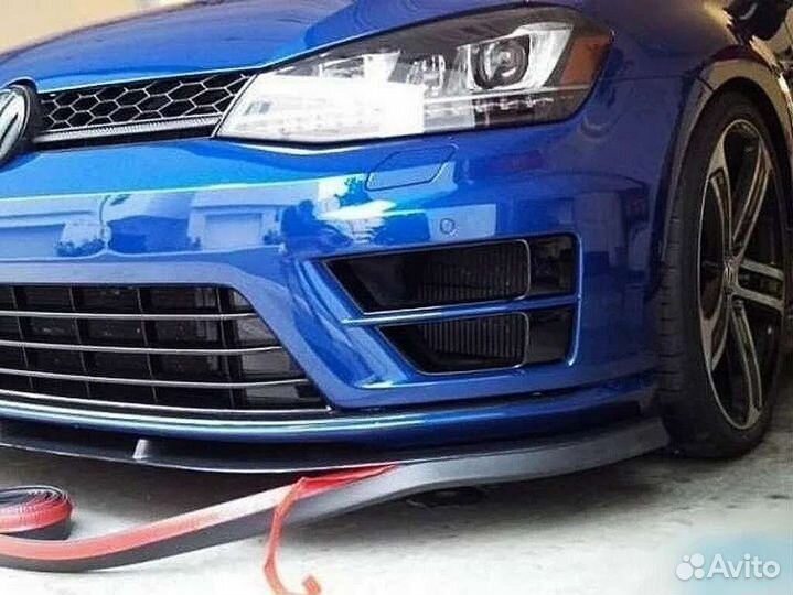 Губа переднего бампера Samurai матовая