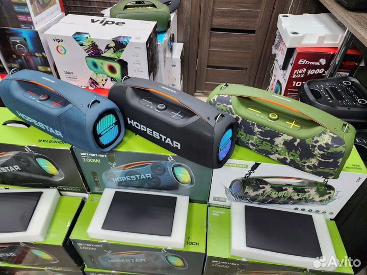 Hopestar A60 блютуз колонка караоке 1 микрофон