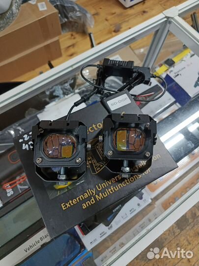 Туманки LED laser универсальные белый, желтый