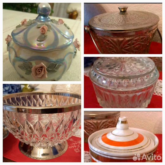 Конфетница, бонбоньерка, сахарница, бисквитница