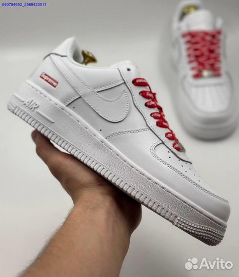 Кроссовки Nike Air Force 1 Low & Supreme (Арт.63497)