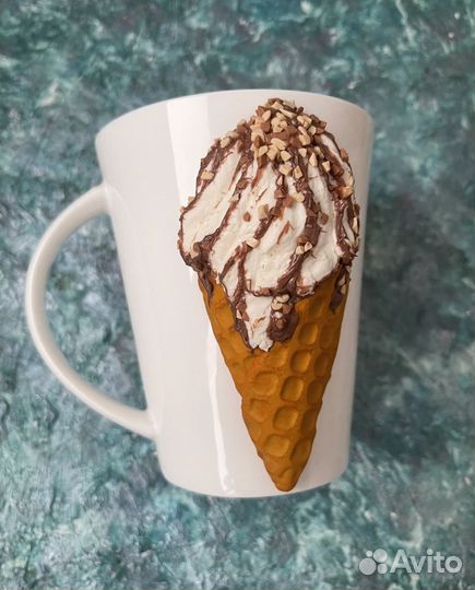 Кружка с декором “Мороженое»