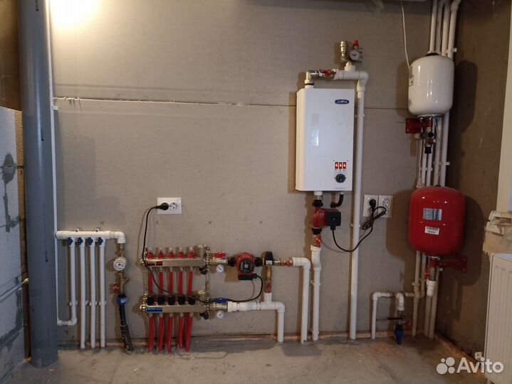 Монтаж систем отопления, водоснабжения, тёплый пол