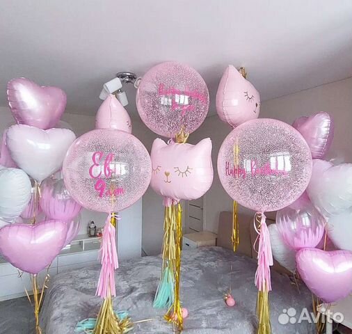 Воздушные гелиевые шары (шарики) на выписку