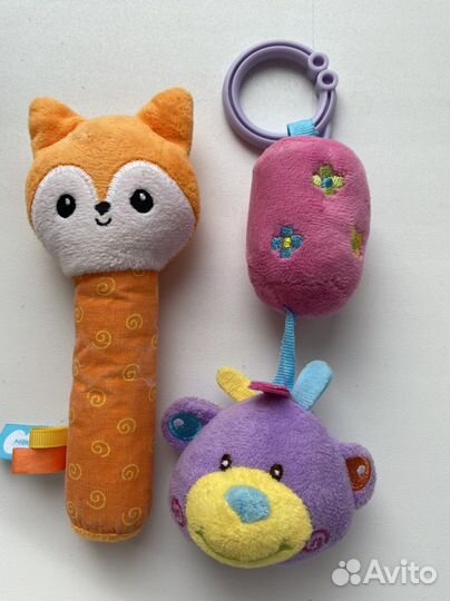 Развивающий коврик и погремушки