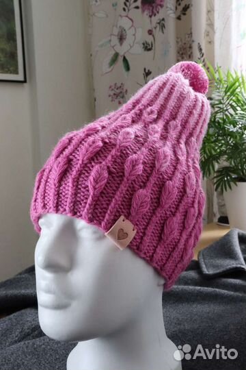 Шапка с помпоном