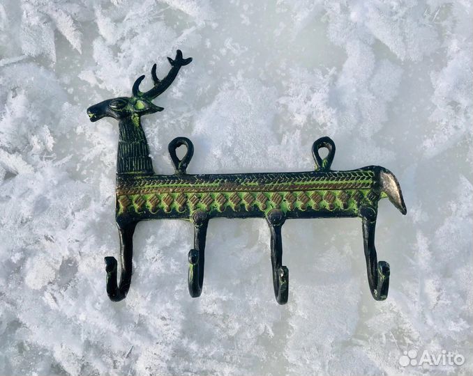 Крючки настенные, ключницы, латунь