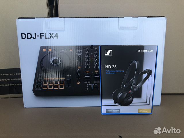 Dj-комплект (Sennheiser HD25 plus + Pioneer FLX4)