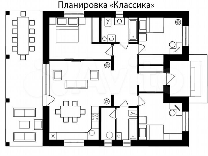 Дом 133 м² на участке 6,3 сот.