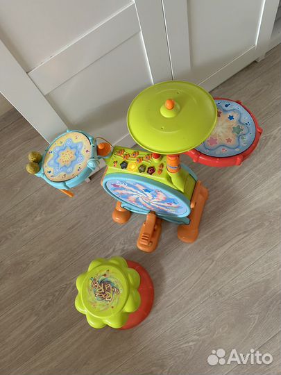 Детский электронный барабан с музыкой