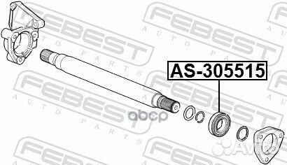 Подшипник приводного вала 30X55X15.5 mercedes C