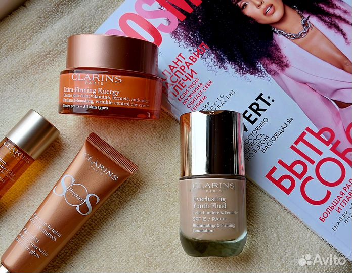 Тональные кремы Clarins Everlasting и Laura Geller