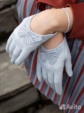 Кожаные перчатки 