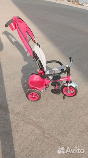 Детский велосипед с родительской ручкой