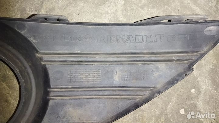 Накладки на птф Renault Fluence дорестайлинг
