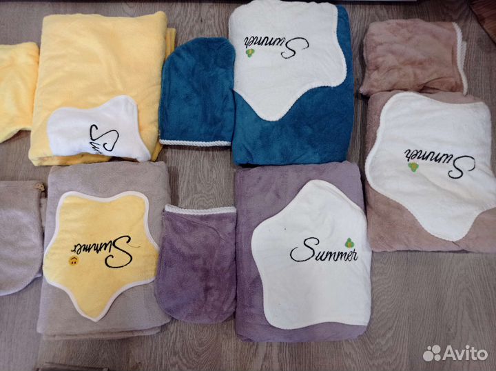 Банный халат килт и чалма-повязка новые