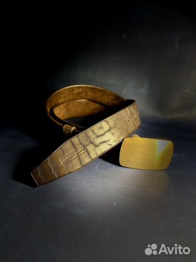 Ремень из натуральной кожи ручной работы