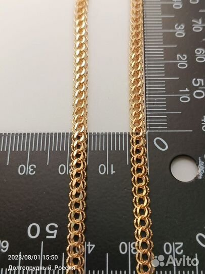 Новая цепь из золота 585 пробы Питон 50 см