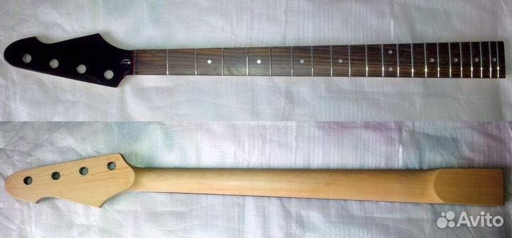 Для Баса: гриф, колки, струны, порожек, бридж