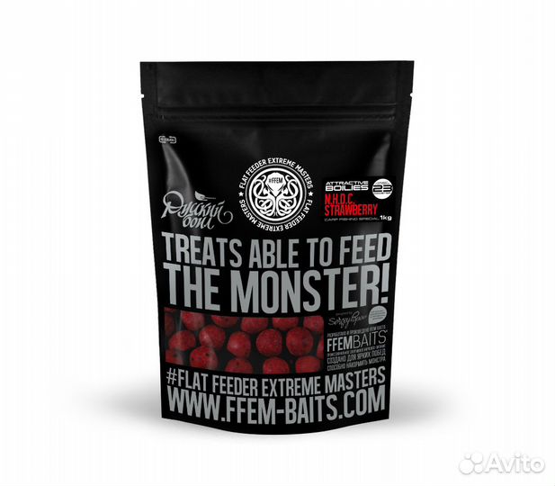 В продаже бойлы и жидкости ffem