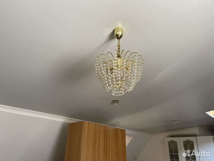 Люстра хрусталь бу