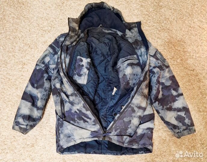 Зимняя куртка синий мох