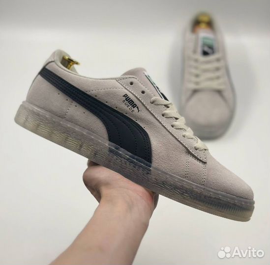 Кроссовки Puma Suede серые летние