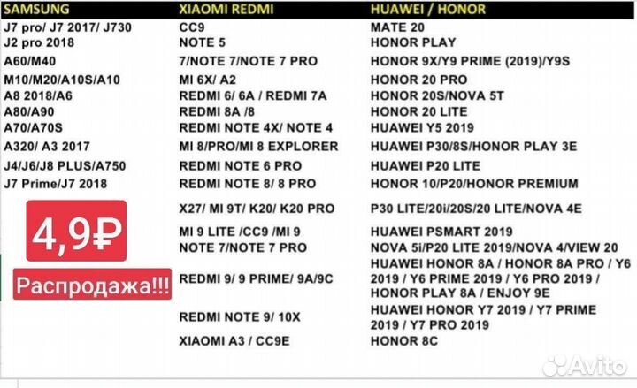 Защитное стекло Samsung iPhone Xiaomi Huawei оптом
