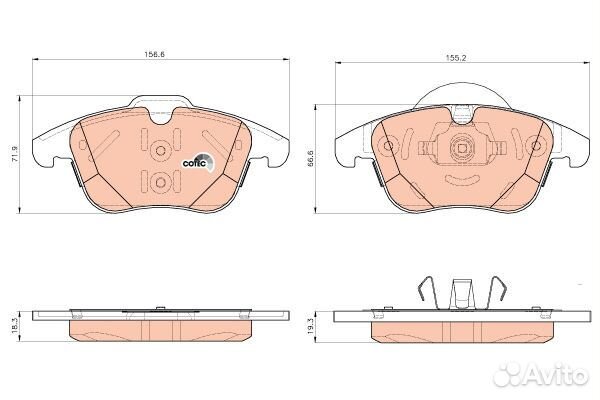 Колодки тормозные land rover range rover evoque 11
