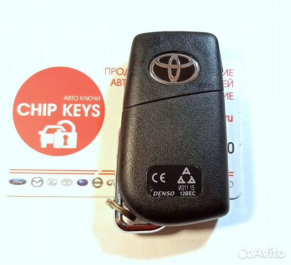 Ключ зажигания Toyota Rav4 / denso 12BEC 2 кнопки