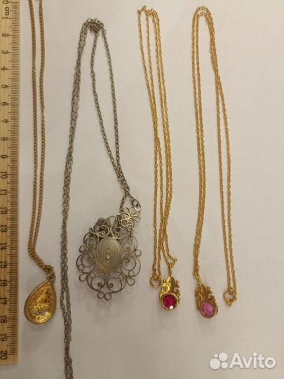 Подвеска с цепочкой СССР кулон винтаж