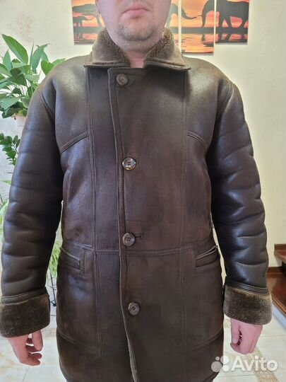 Дубленка натуральная мужская 52 54