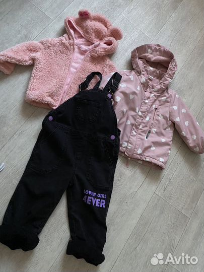Пакет вещей на девочку 86 92 hm,baby go
