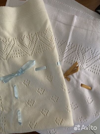 Плед детский вязаный