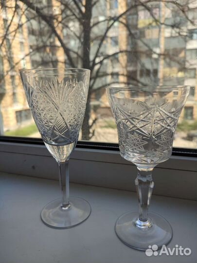 Хрустальные фужеры бокалы СССР