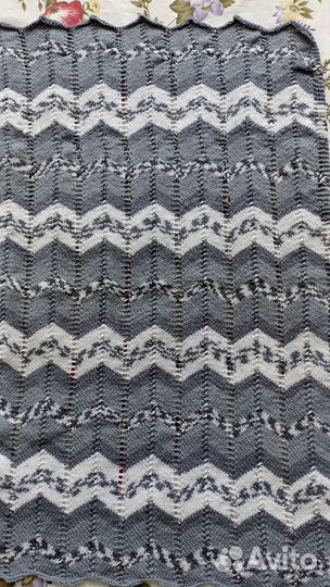 Детский пледик вязаный