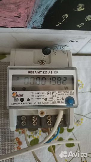 Счетчик электрический Нева мт 123 AS OP 2013